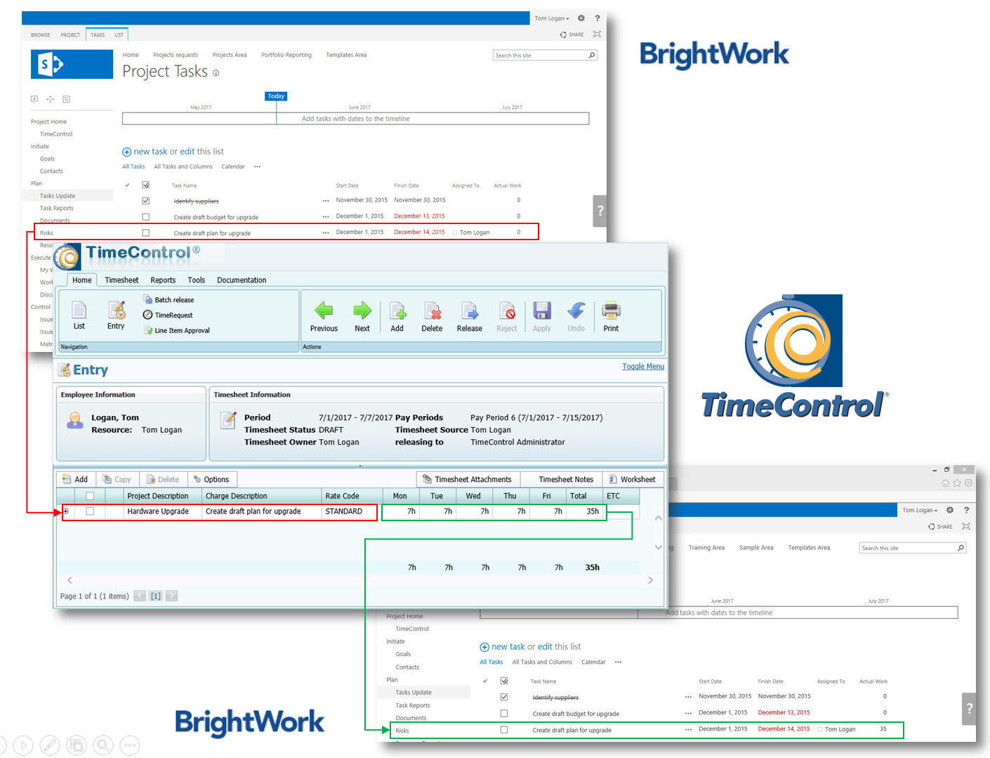 TimeControl and BrightWork